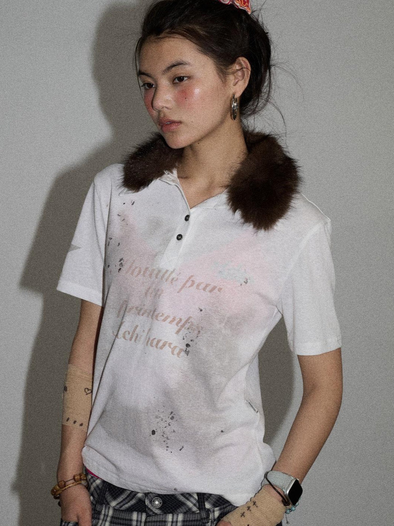 Achihara Crying Dog Graphic T-Shirt