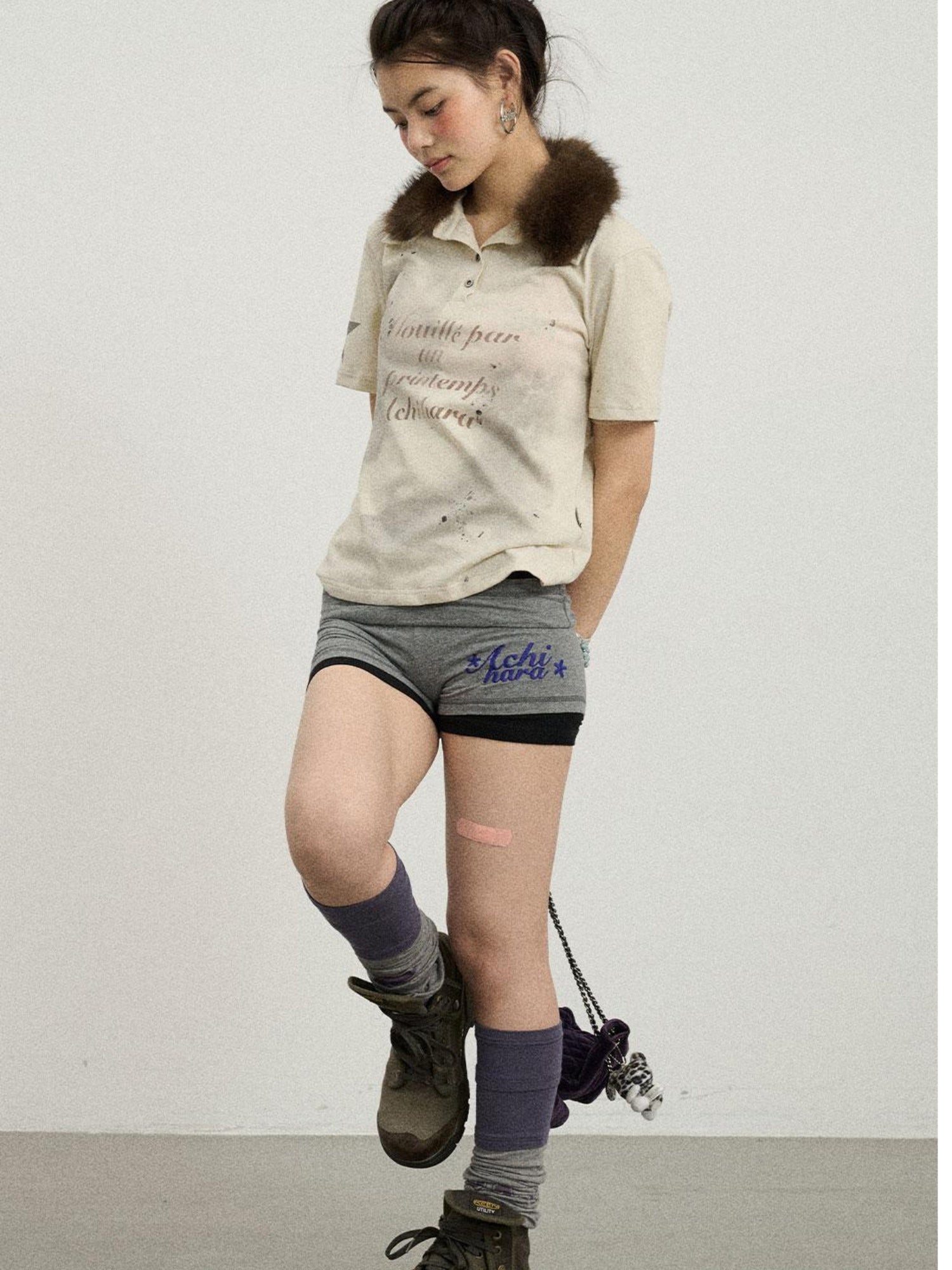 Achihara Crying Dog Graphic T-Shirt
