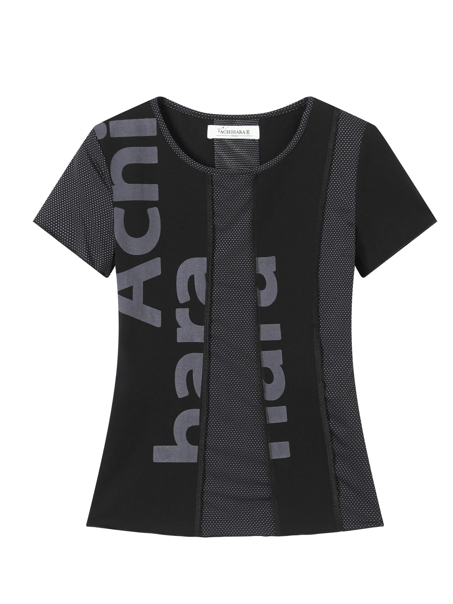 Achihara Breathable Split Knit Summer Tee