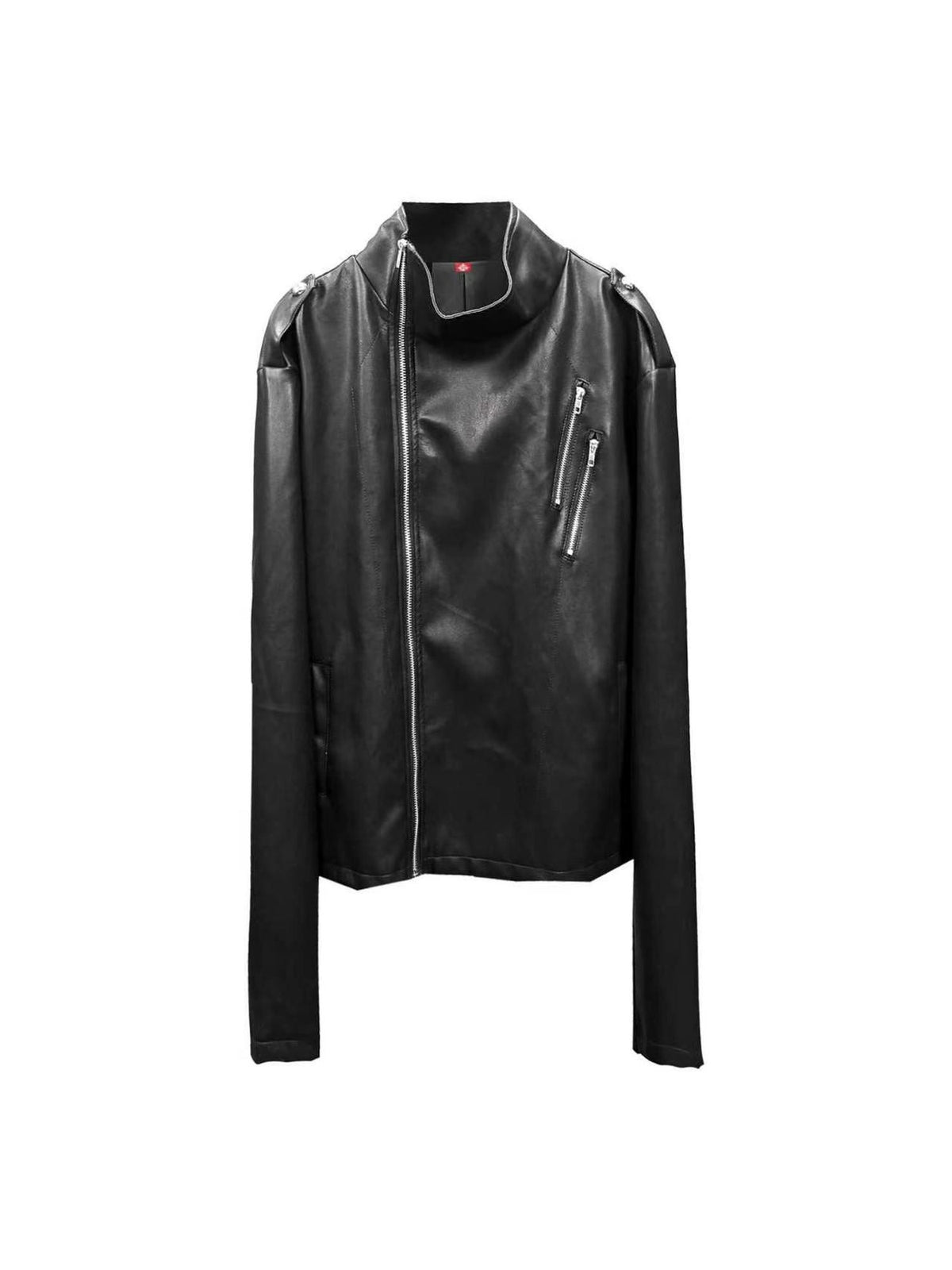 DETW OnLine Studded Embroidered Graphic Zipper Cropped Dark Women&