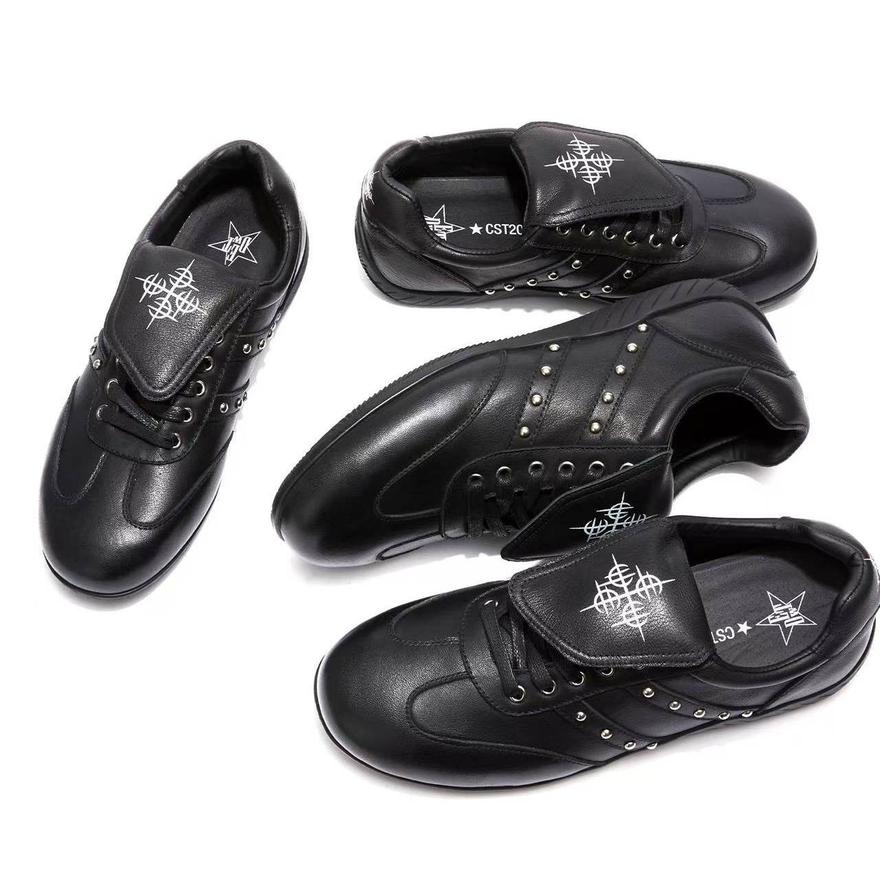 DETW_onLine_Black_Cross_Studded_Metal_Buckle_Goodyear_Women&