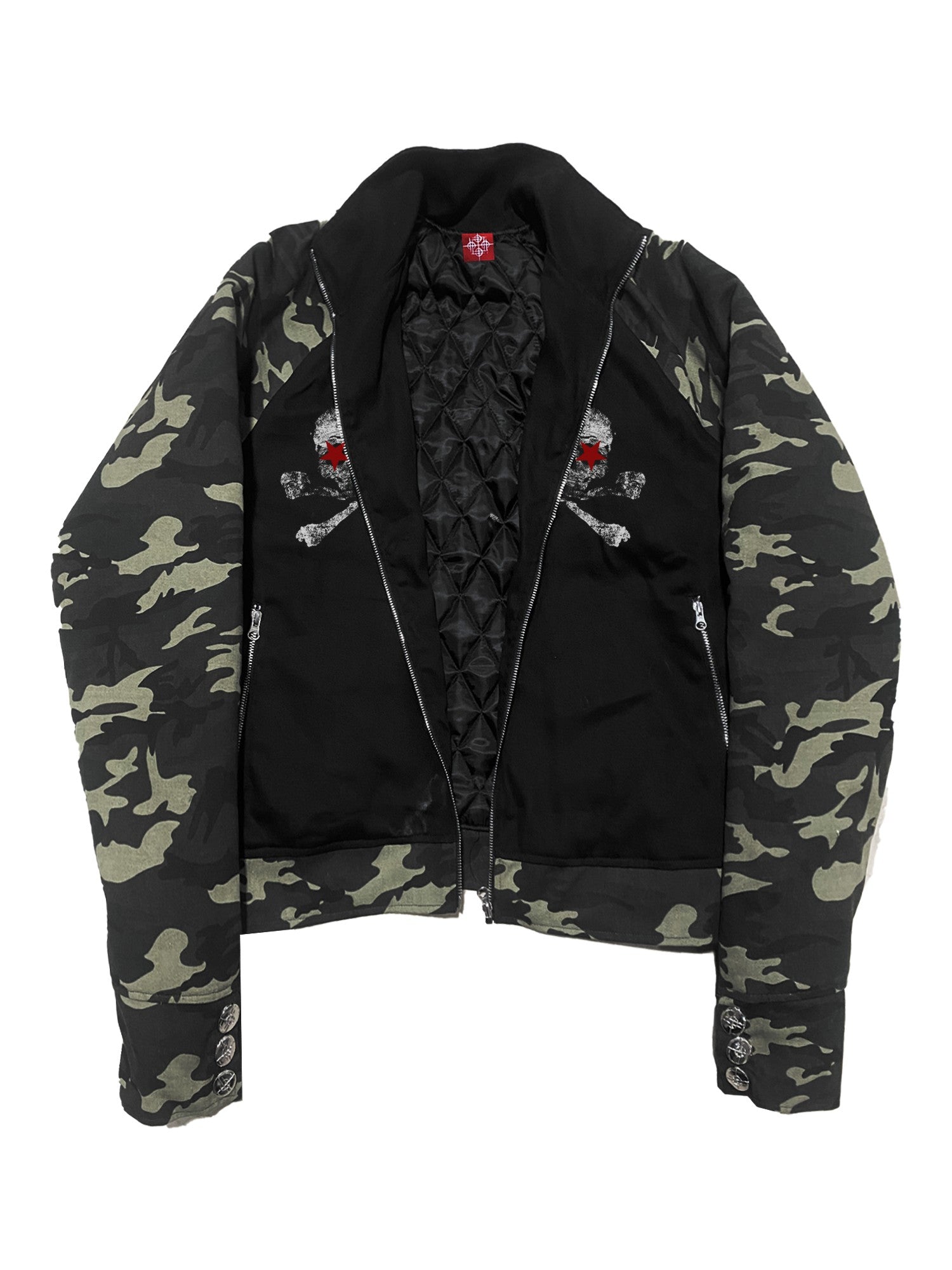 DETW onLine Camo Skull Button Placket Workwear Women&
