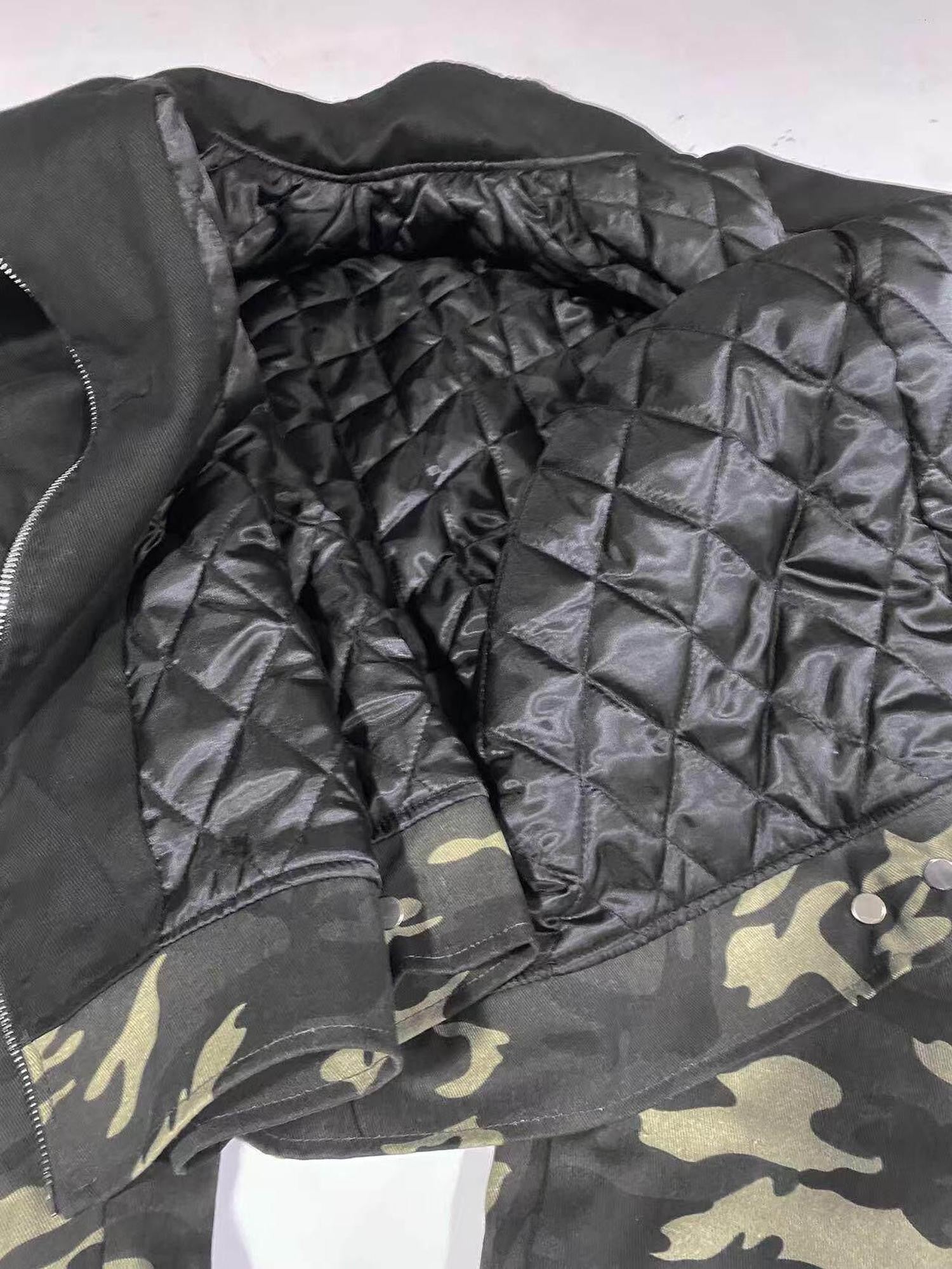 DETW onLine Camo Skull Button Placket Workwear Women&