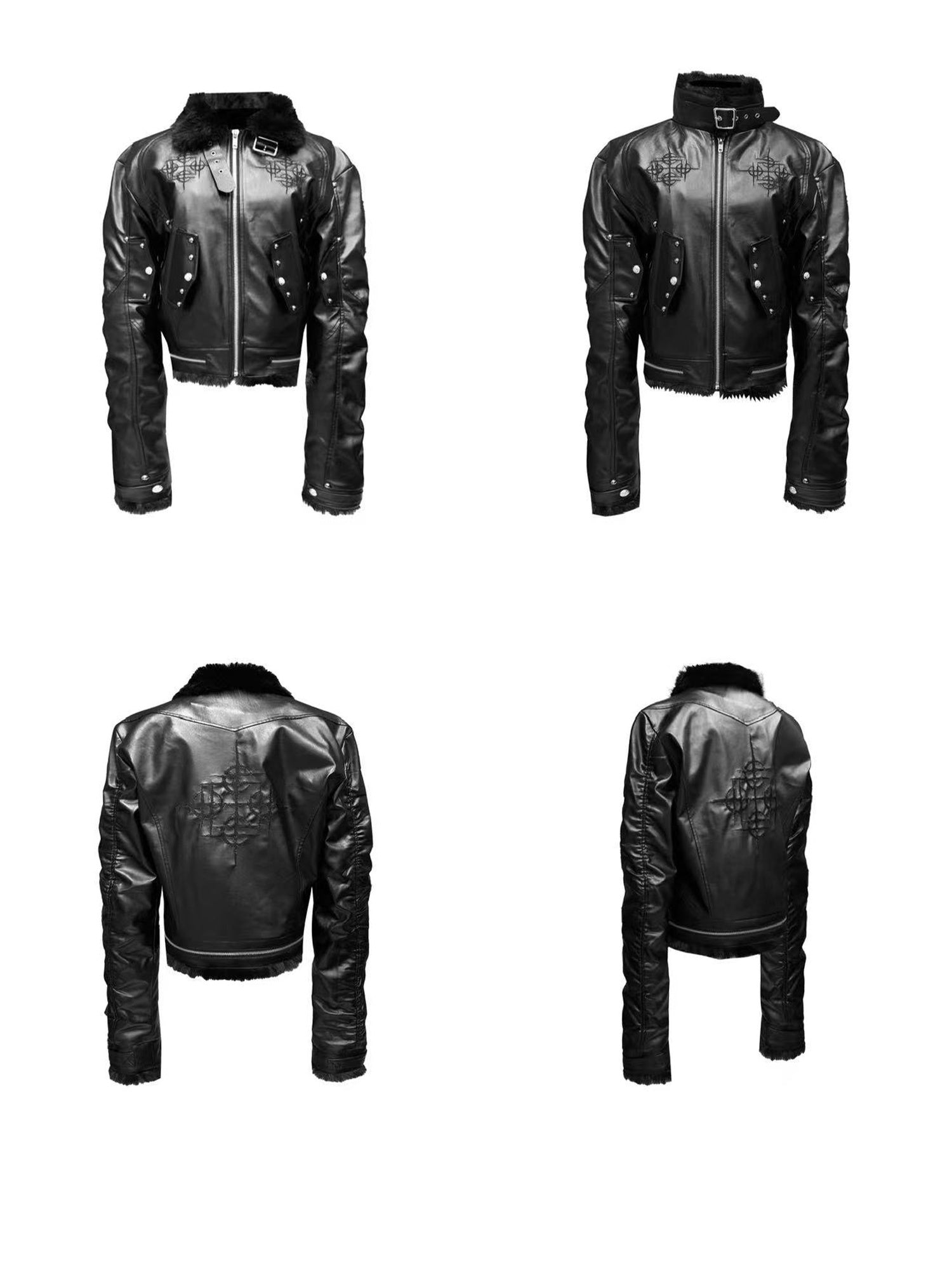DETW_onLine_Embroidered_Patchwork_Fur_Bomber_Metal_Hardware_Women&