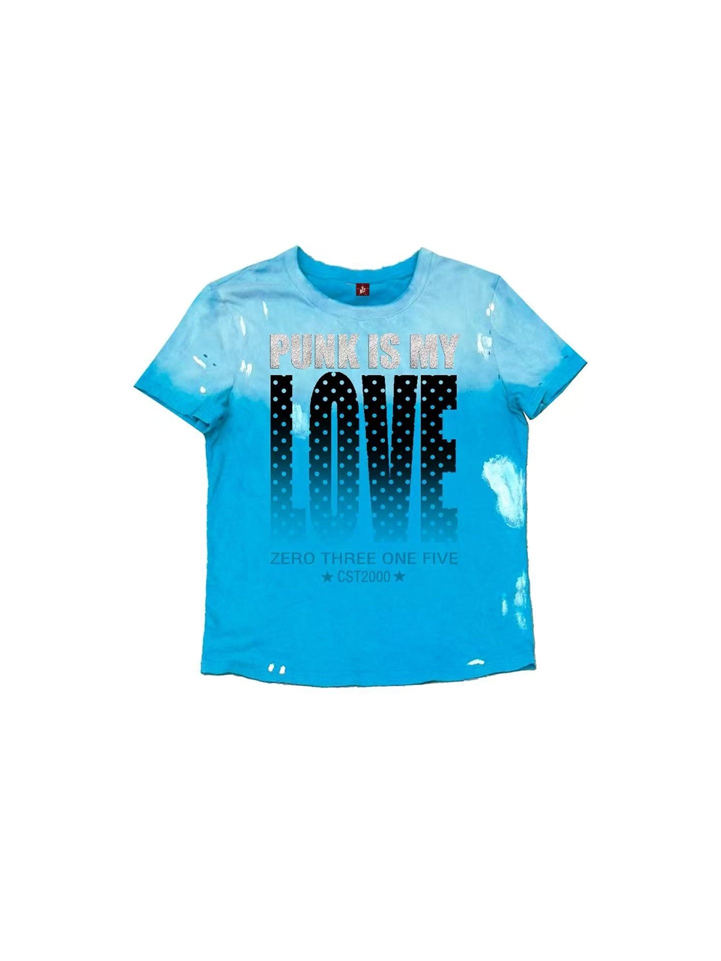 DETW_onLine_Ombre_Polka_Love_Print_Washed_Raw_Hem_Women&