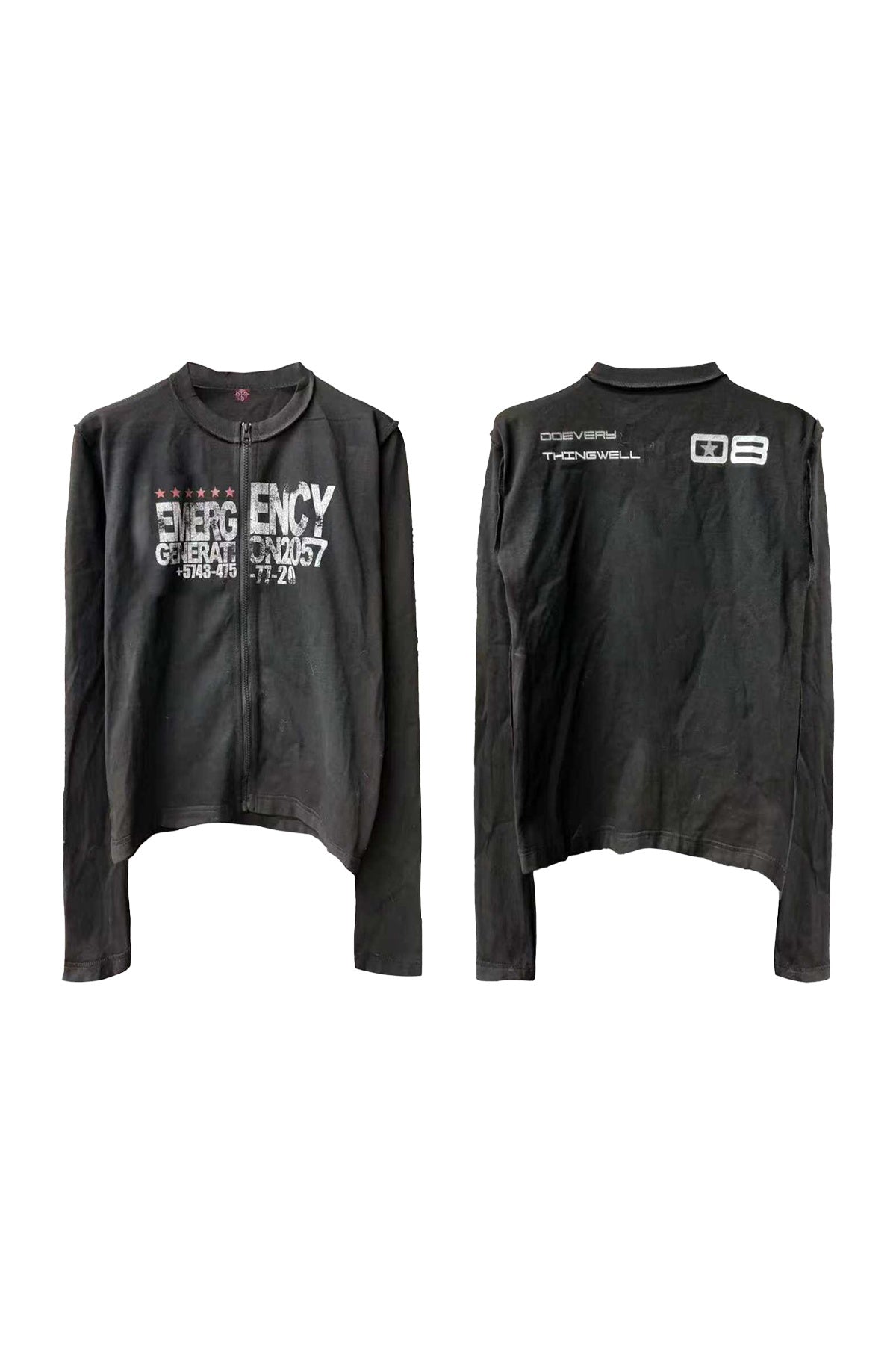 DETW_onLine_Red_Star_Reverse_Seam_Zipper_Digital_Print_Women&