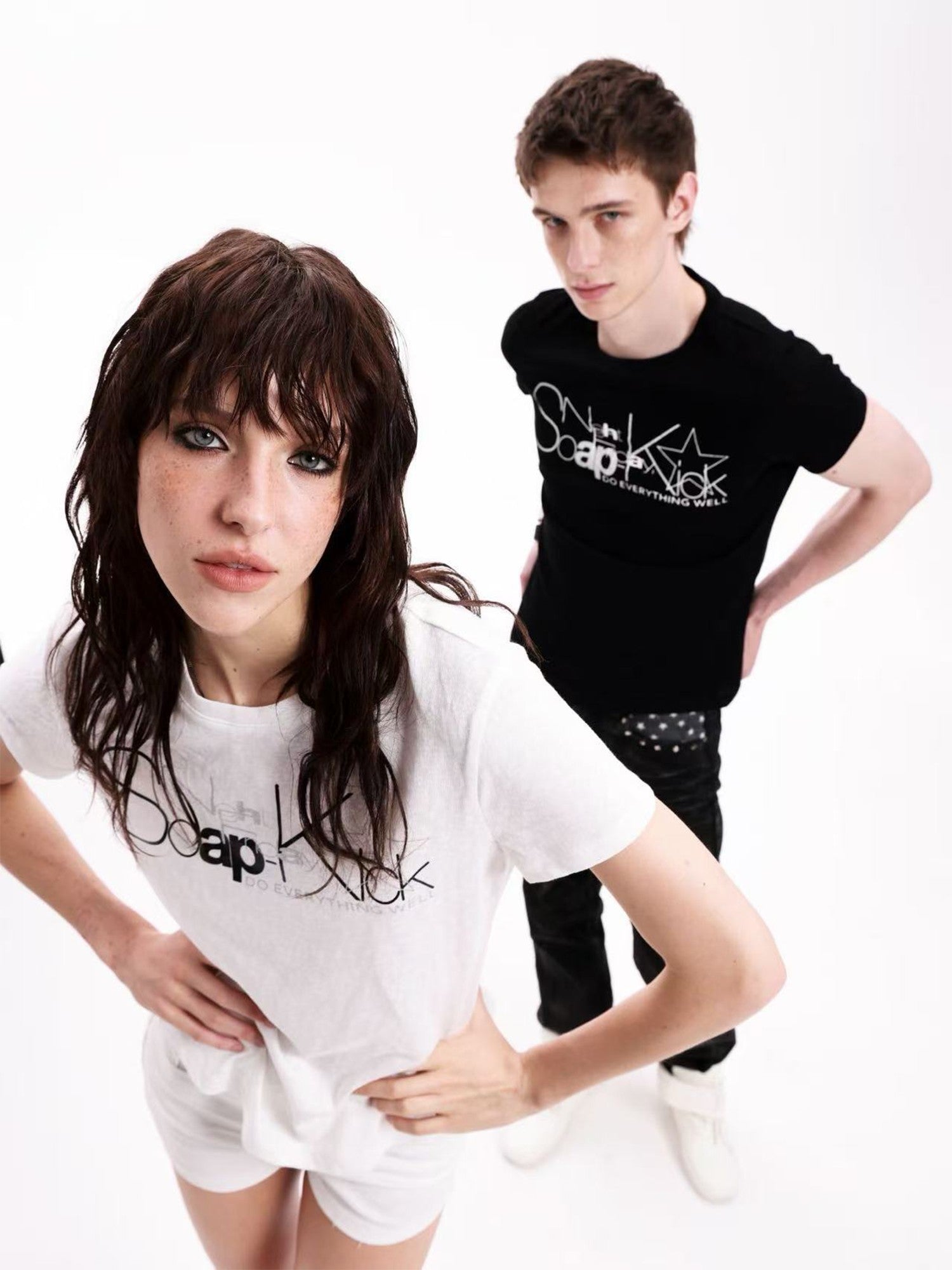 DETW onLine Reflective Silver Slogan Print Women&