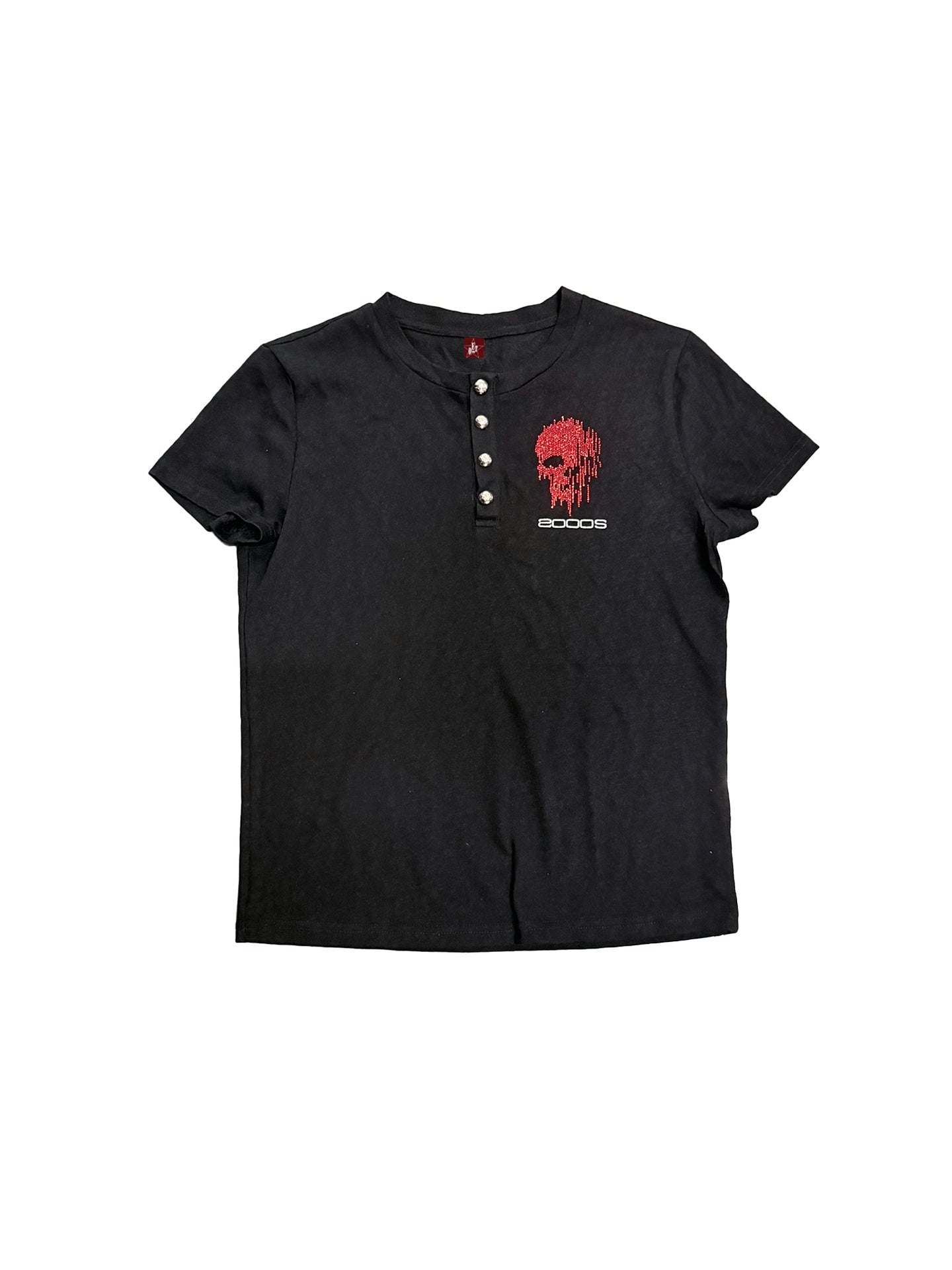 DETW_onLine_Rhinestone_Skull_Embroidered_Henry_Collar_Women&