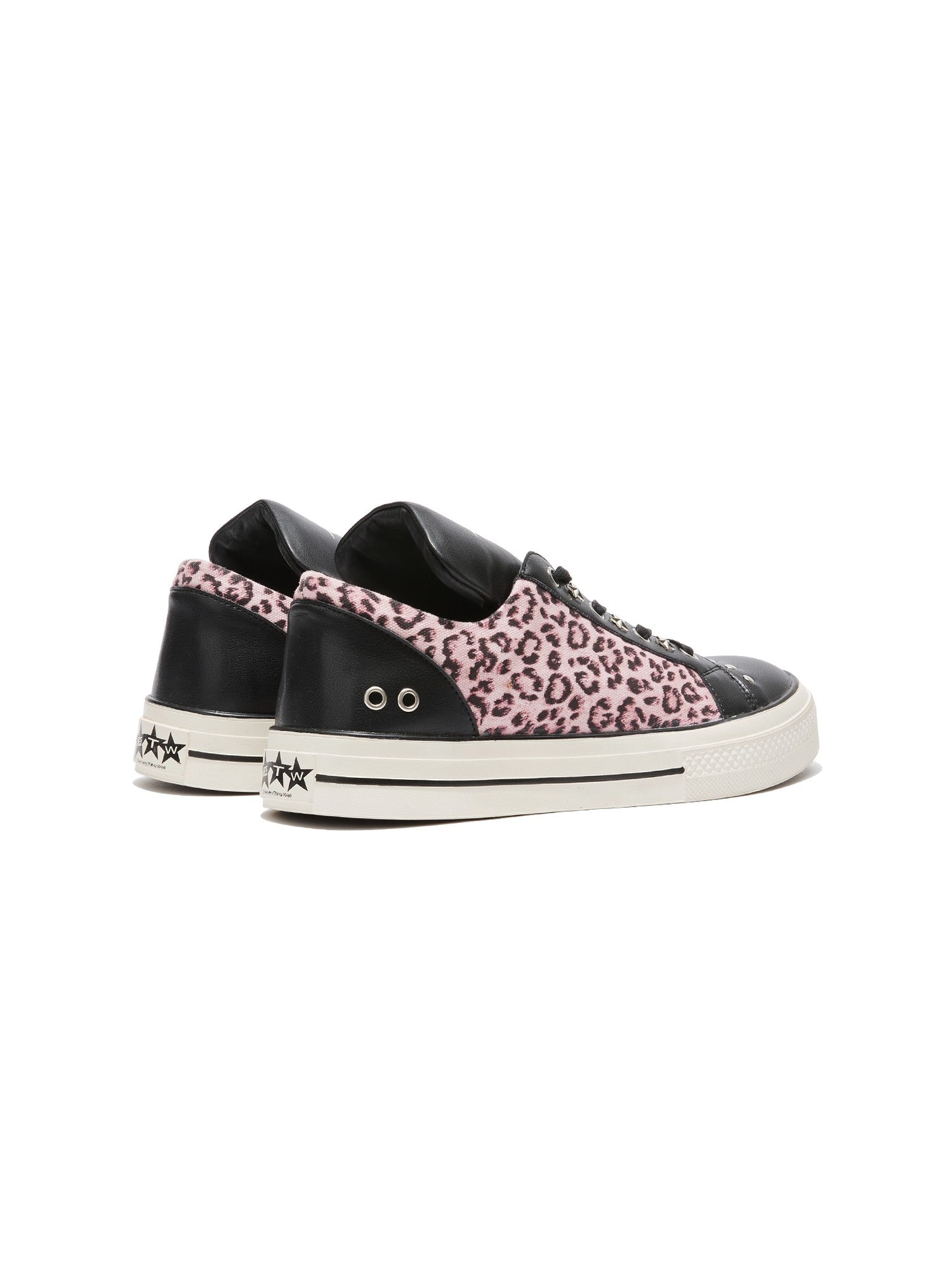 DETW online Leopard Print Studded Oversized Tongue Women&