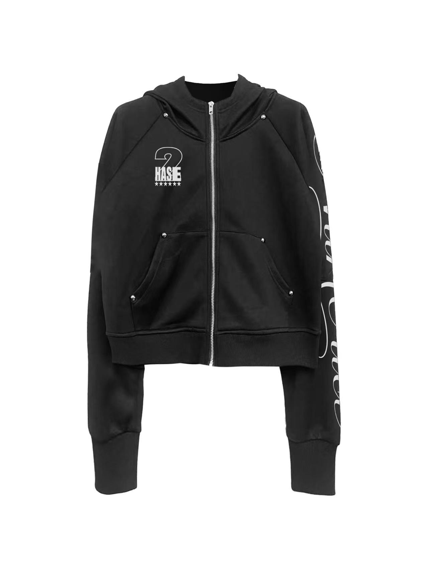 DETW online Punk Trimmed Hooded Zip Up
