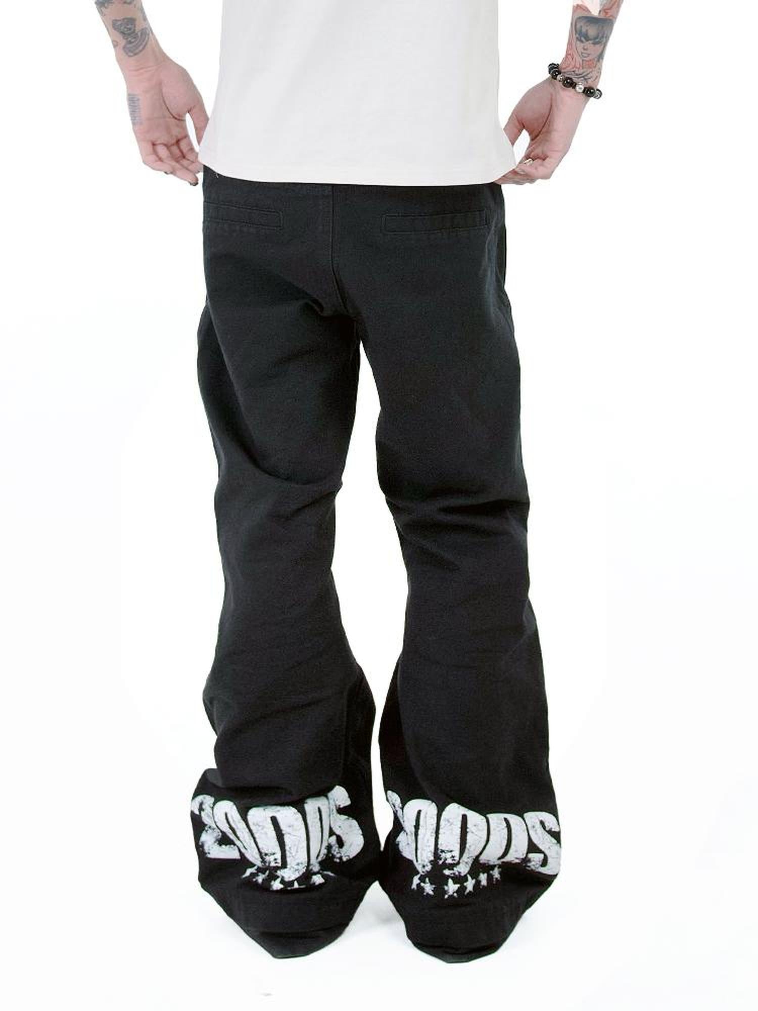 DETW online Vintage Punk Dual Buckle Canvas Pants