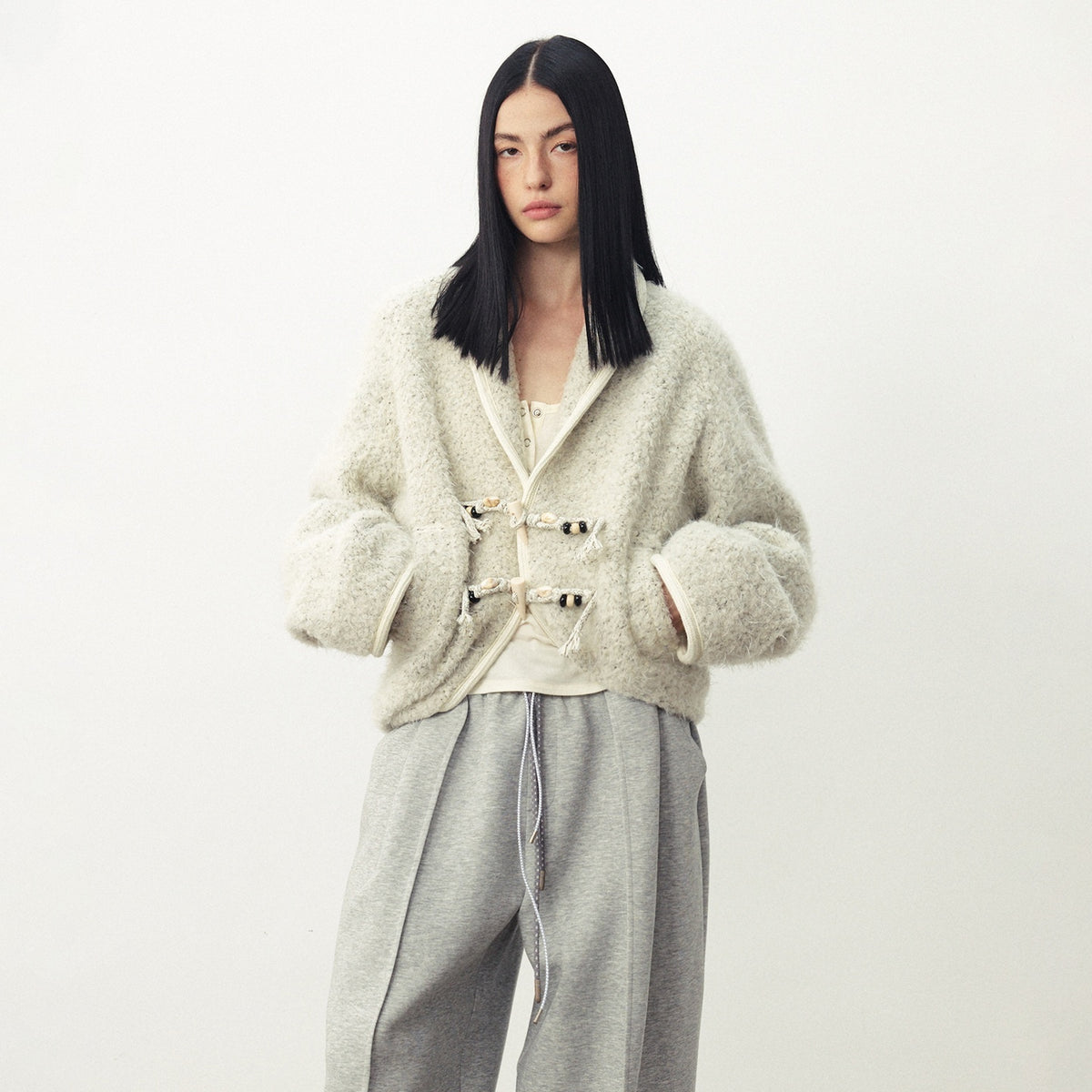 DIDDI_MODA_Batwing_Sleeve_Shawl_Collar_Drop_Shoulder_Women&