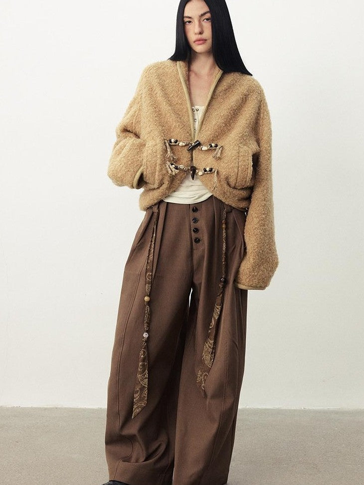 DIDDI MODA Batwing Sleeve Shawl Collar Drop Shoulder Women&