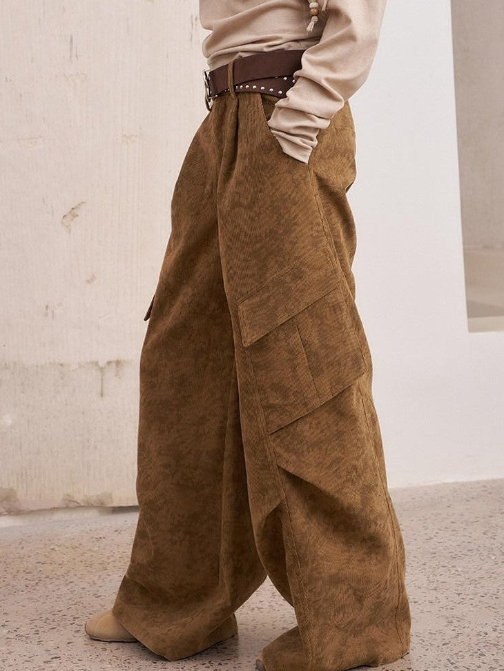 DIDDI MODA Bead Embroidered Jacket Wide Leg Pants Loose Fit Women&