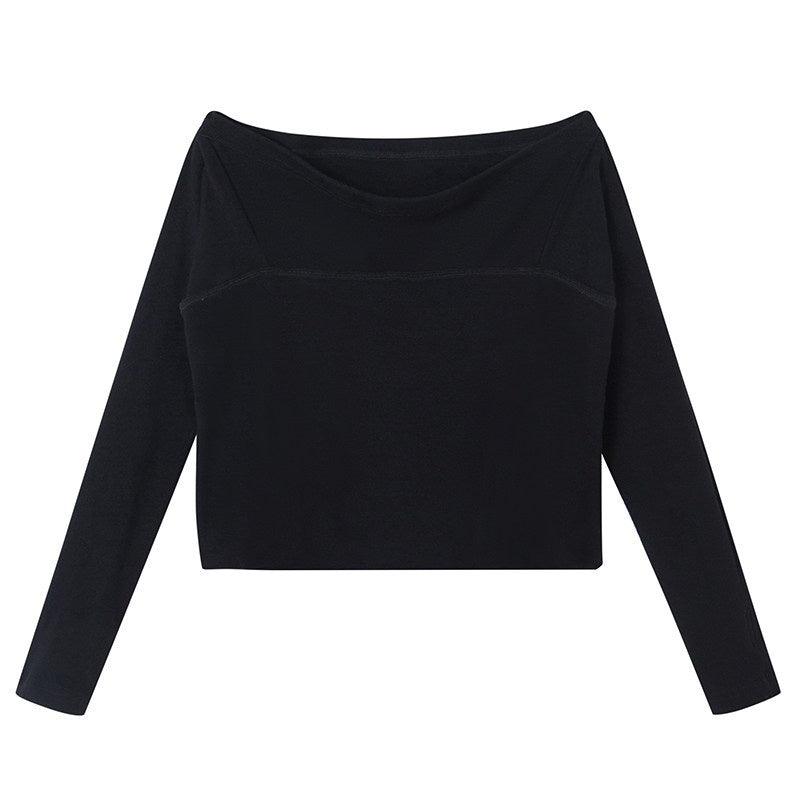 DIDDI_MODA_Black_One_Shoulder_Tie_Knit_Fitted_Women&