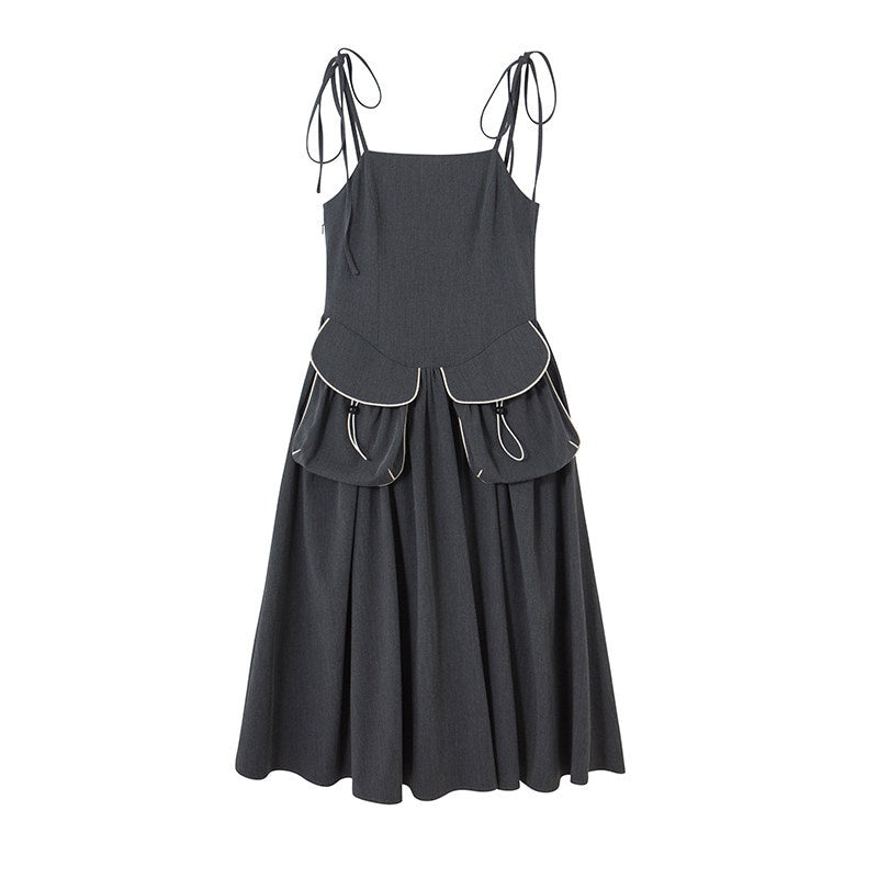 DIDDI_MODA_Black_One_Shoulder_Tie_Knit_Fitted_Women&