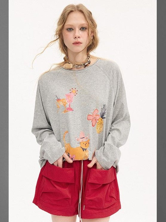 DIDDI MODA Bow Floral Applique Embroidery Print Women&