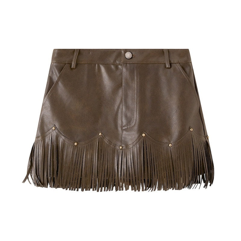 DIDDI_MODA_Brown_Fringe_Distressed_Princess_Hline_Women&
