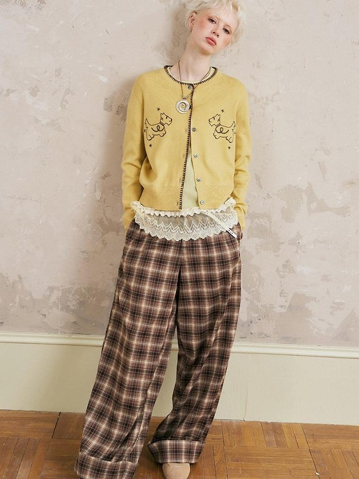 DIDDI MODA Buttoned Notch Collar Straight Midi Women&