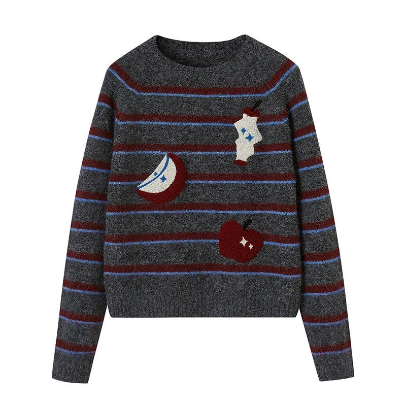 DIDDI_MODA_Cat_Apple_Fair_Isle_Letter_Pattern_Loose_Fit_Women&