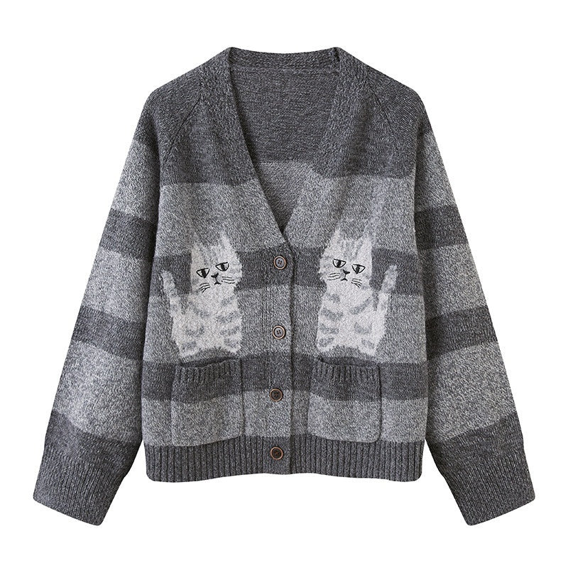 DIDDI_MODA_Cat_Print_Asymmetric_Shoulder_Open_Back_Women&