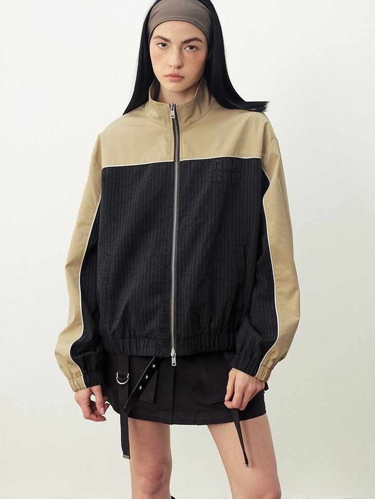 DIDDI MODA Color Block Oversized Drop Shoulder Women&