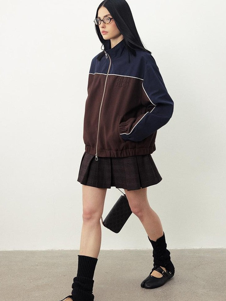 DIDDI MODA Color Block Oversized Drop Shoulder Women&