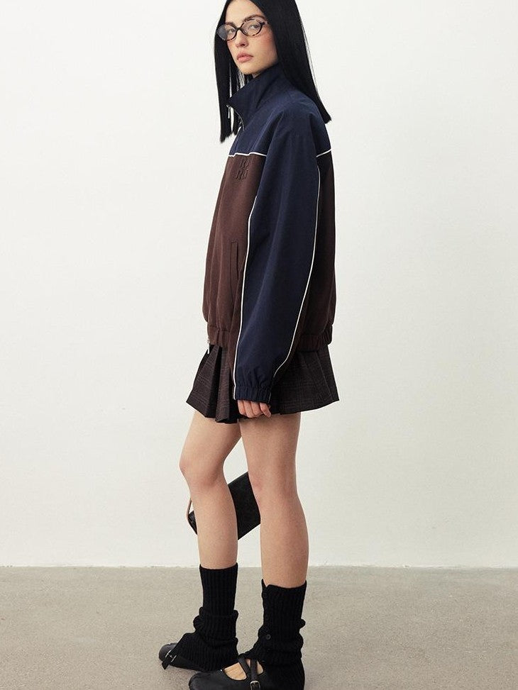 DIDDI MODA Color Block Oversized Drop Shoulder Women&