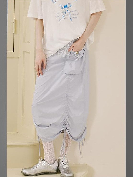 DIDDI MODA Colorblock Drawstring Lightweight Women&