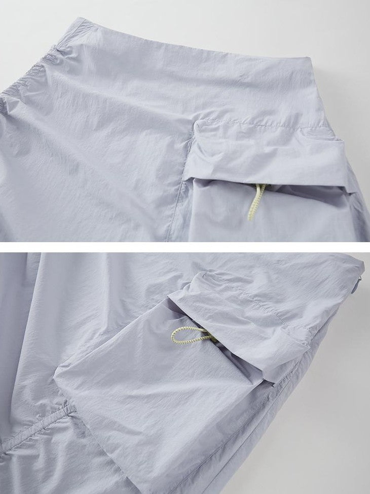 DIDDI MODA Colorblock Drawstring Lightweight Women&