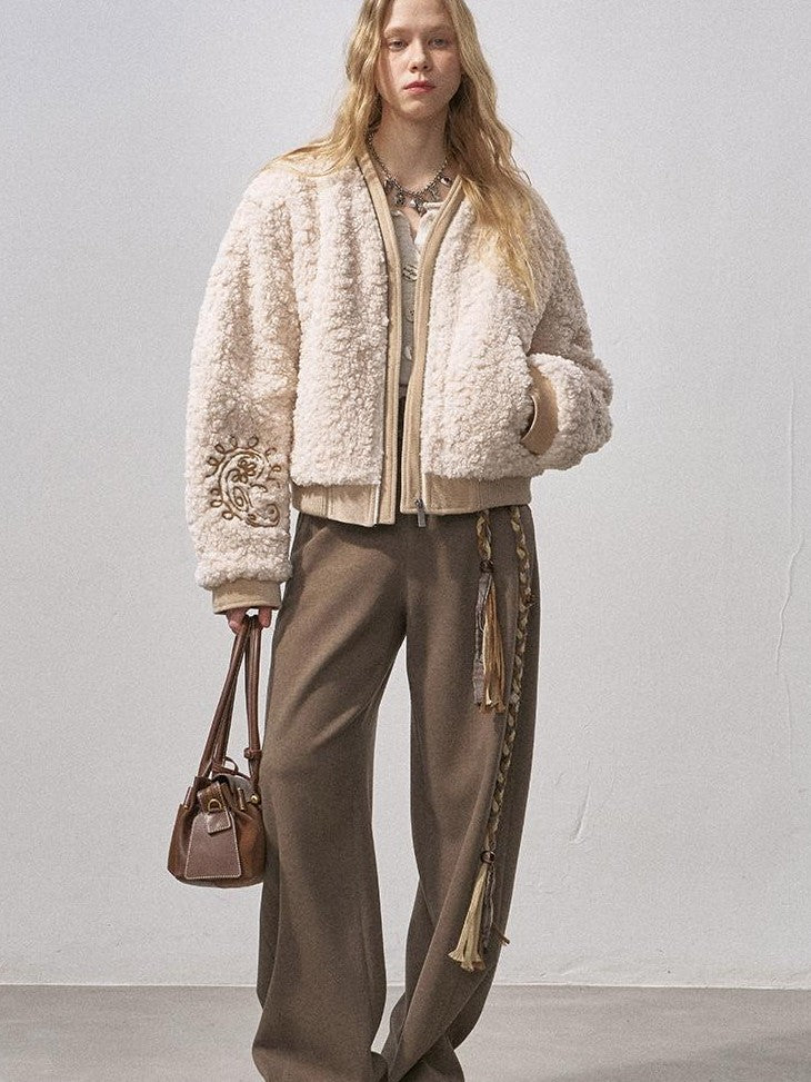 DIDDI MODA Embroidered Zip Loose Women&