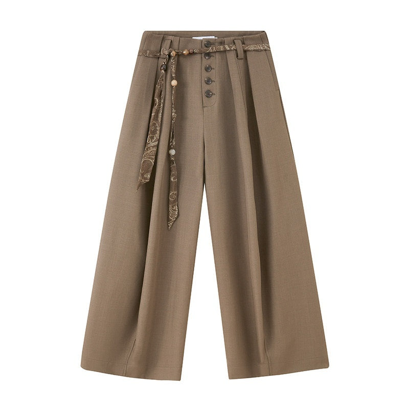 DIDDI_MODA_Flowy_Button_Pleated_Cargo_Women&