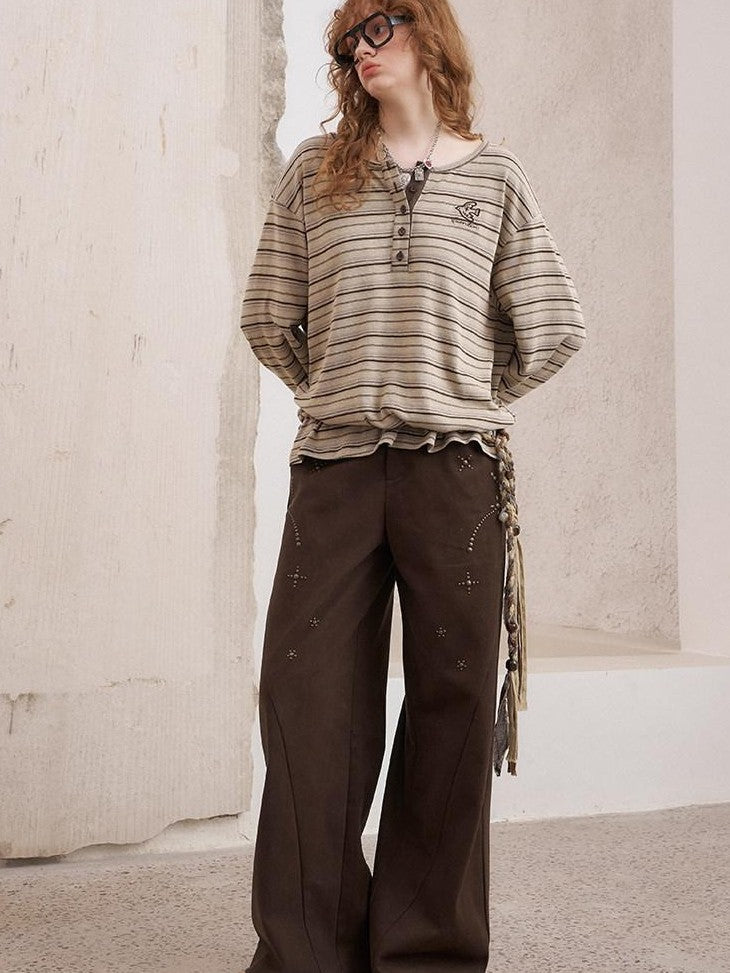 DIDDI MODA Hooded Zipper White Duck Down Wide Leg Women&