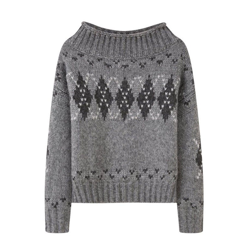 DIDDI_MODA_Jacquard_Diamond_Patchwork_Women&