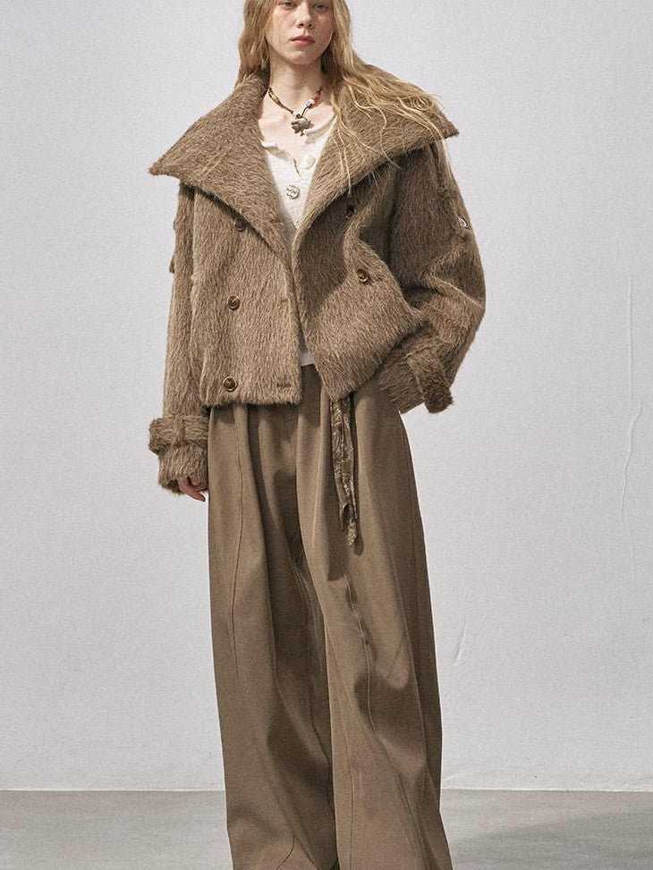 DIDDI MODA Khaki Curved Cut Parka Women&