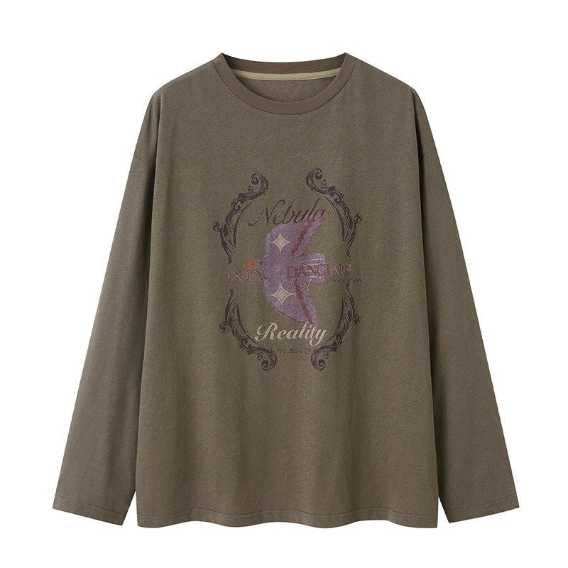 DIDDI_MODA_Long_Sleeve_Crewneck_Loose_Fit_Printed_Women&