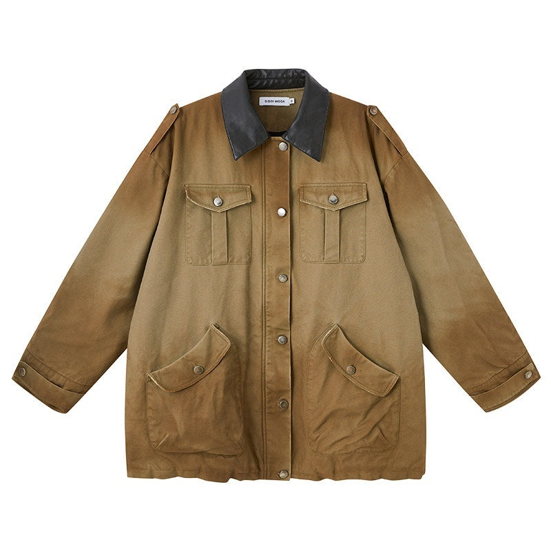 DIDDI_MODA_Oversized_Distressed_Washed_Lapel_Women&
