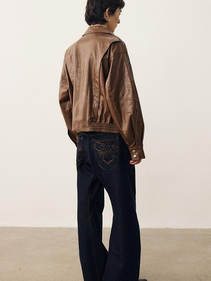 DIDDI MODA Oversized Waxed Utility Moto Women&