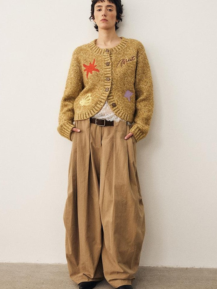 DIDDI MODA Retro Parachute Drapey High Waist Relaxed Women&