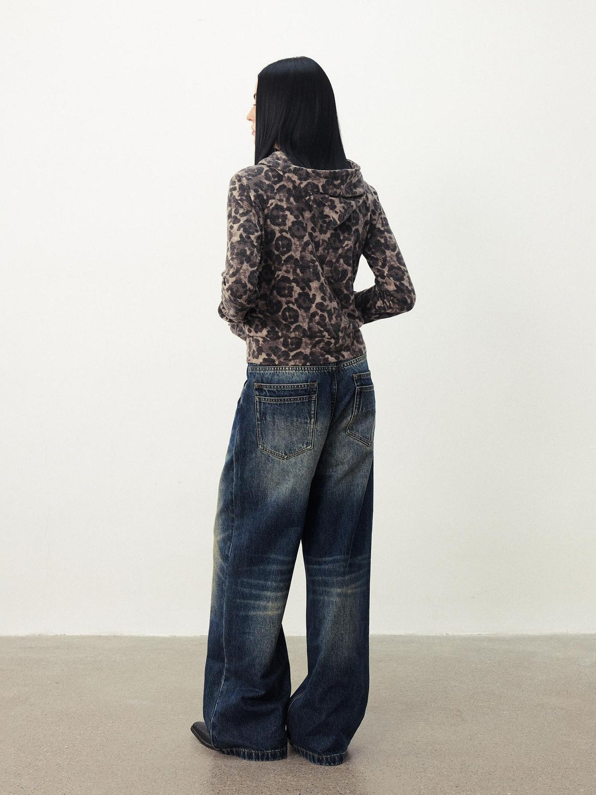 DIDDI MODA Scratch Whisker Wide Leg Women&