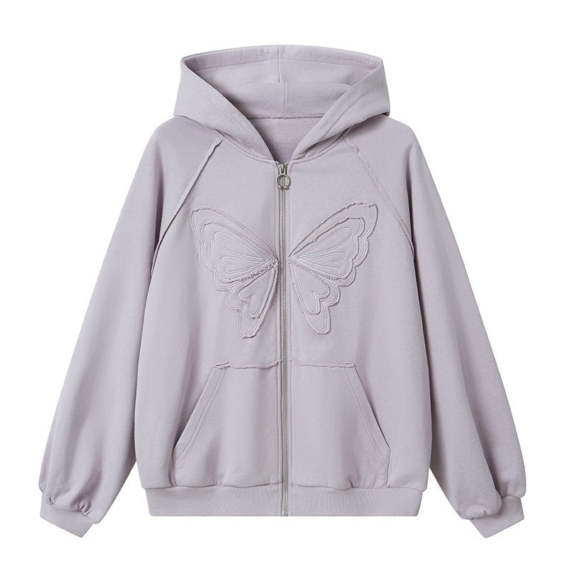 DIDDI_MODA_Sequin_Butterfly_Loose_Fit_Round_Neck_Women&