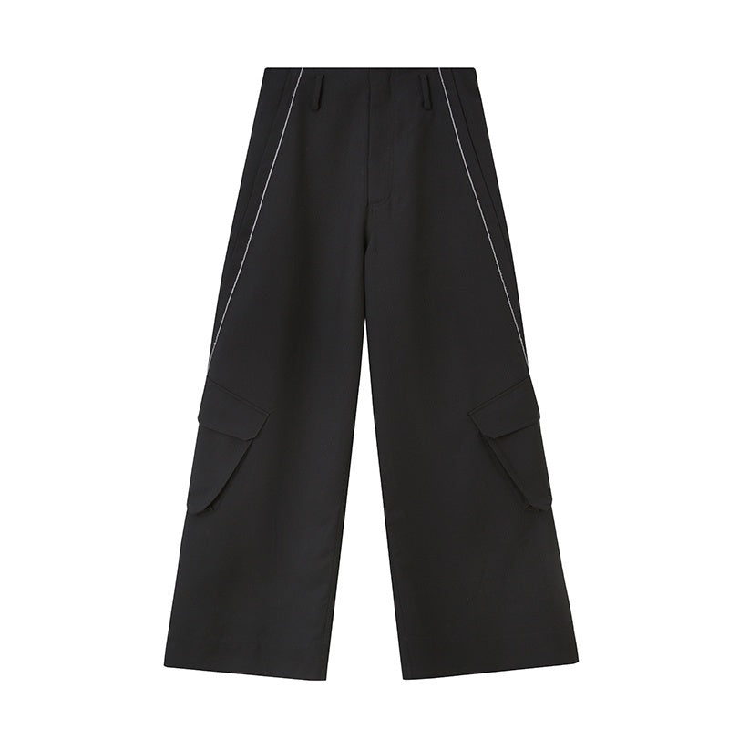 DIDDI_MODA_Side_Seam_Split_Multi_Pocket_Women&