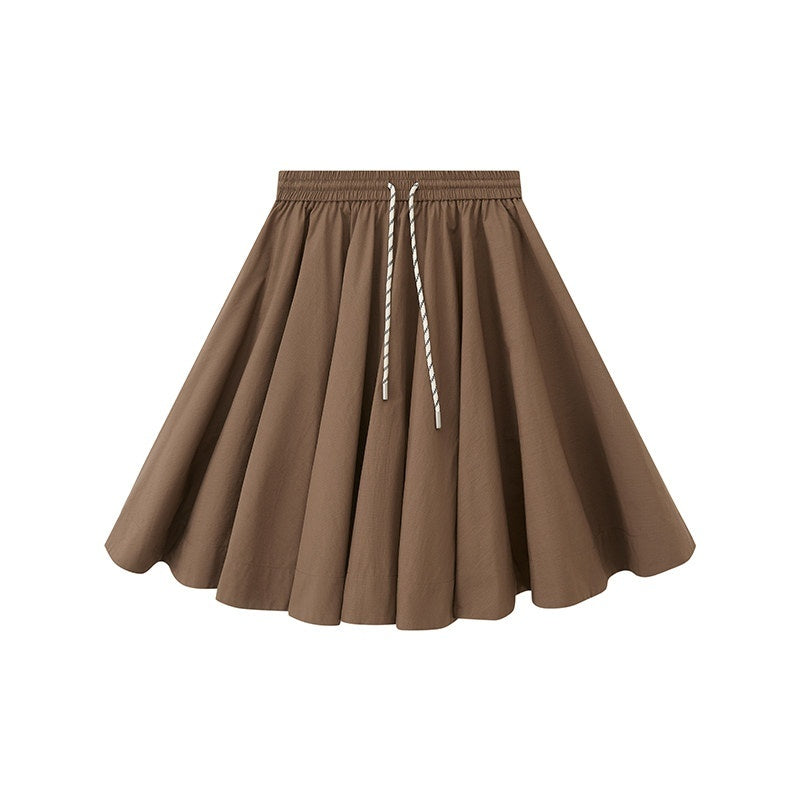 DIDDI_MODA_Solid_Drawstring_Low_Waist_Women&