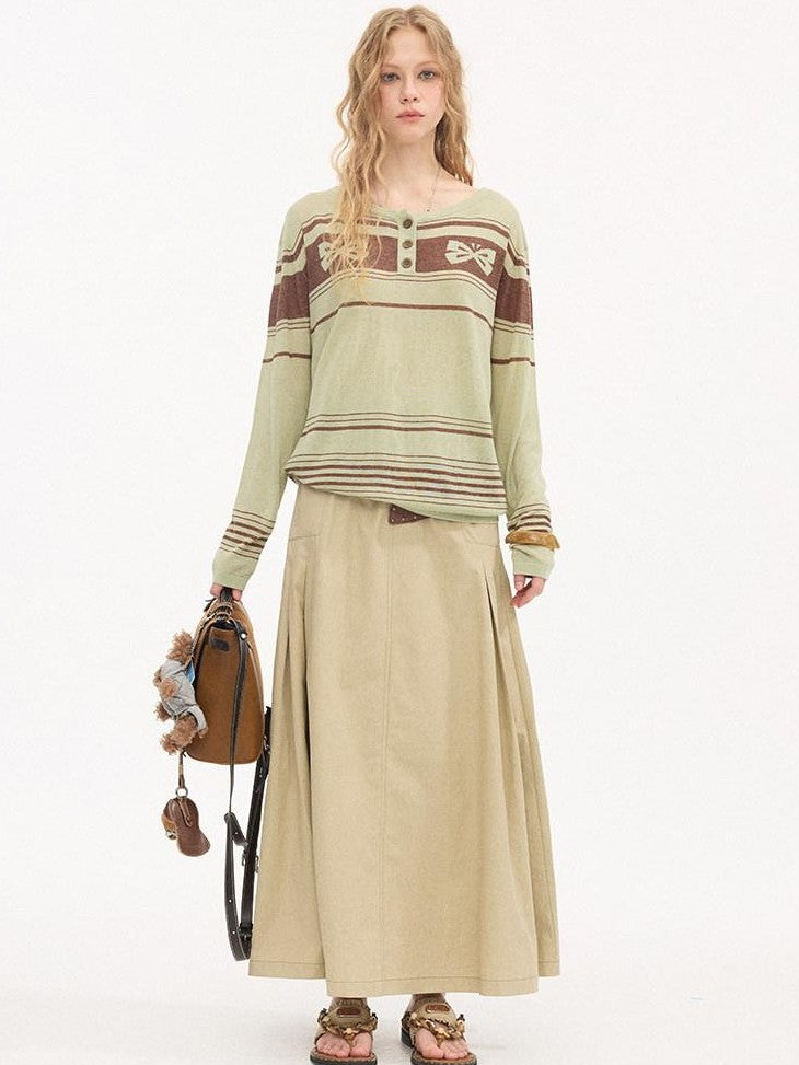 DIDDI MODA Striped Butterfly Open Cardigan Women&