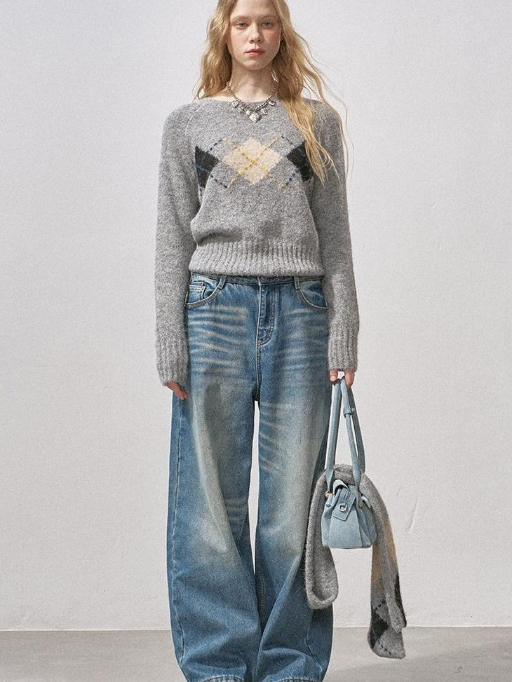DIDDI MODA Vintage Relaxed Distressed Washed Women&