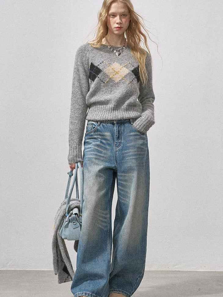 DIDDI MODA Vintage Relaxed Distressed Washed Women&