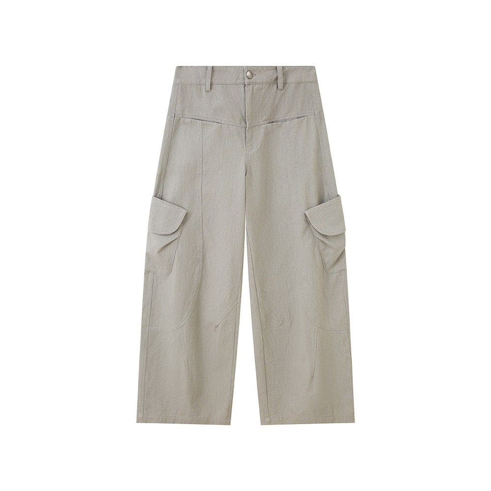 DIDDI_MODA_Washed_Gray_Green_Vintage_Pocket_Wide_Leg_Natural_Waist_Women&