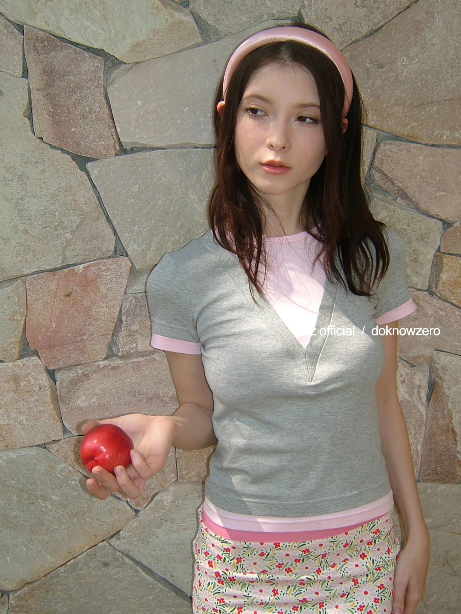 DKZ OFFICIAL 100 Percent Cotton Contrast Panel Slim Fit T-shirt