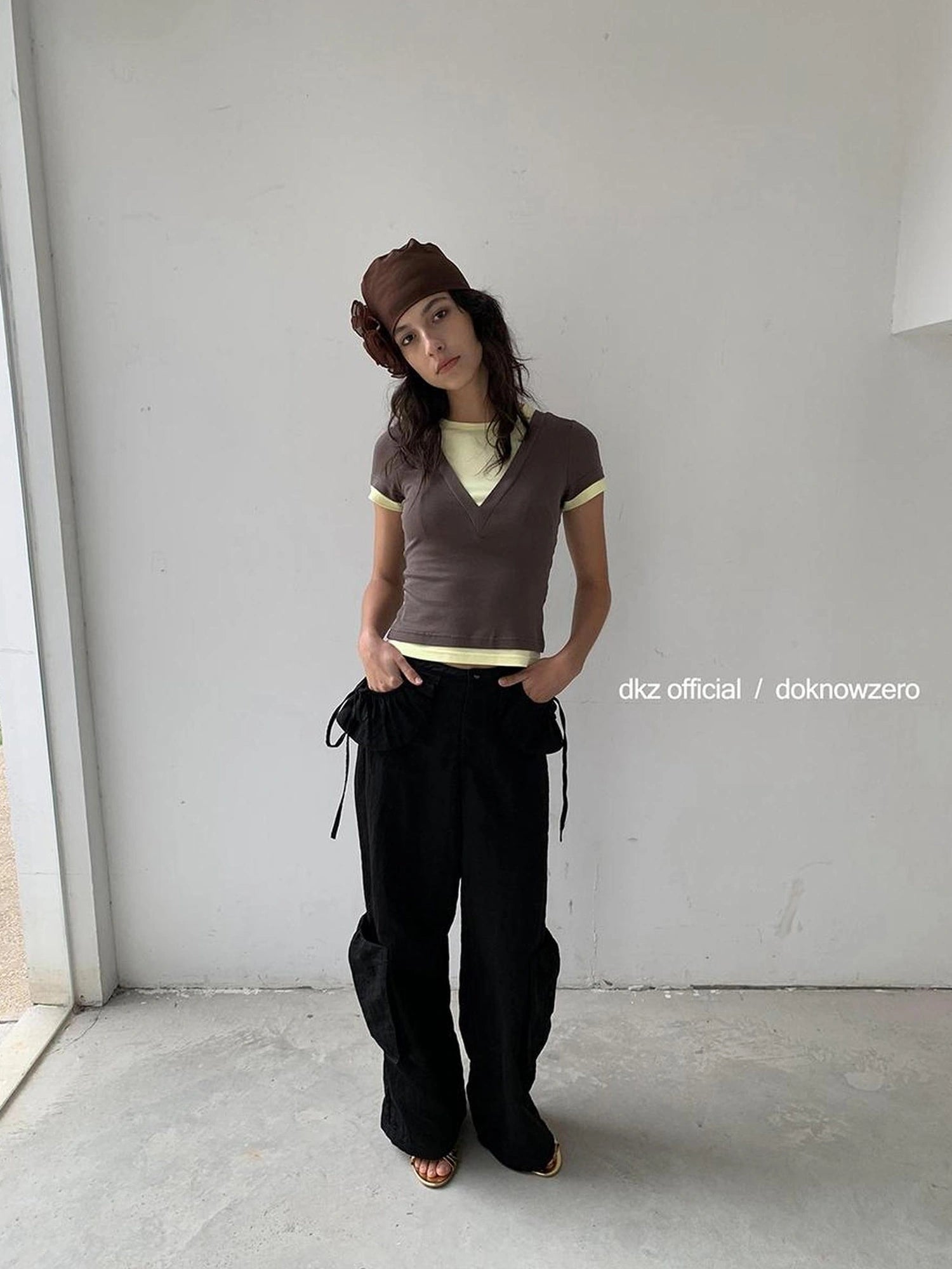 DKZ OFFICIAL 100 Percent Cotton Contrast Panel Slim Fit T-shirt