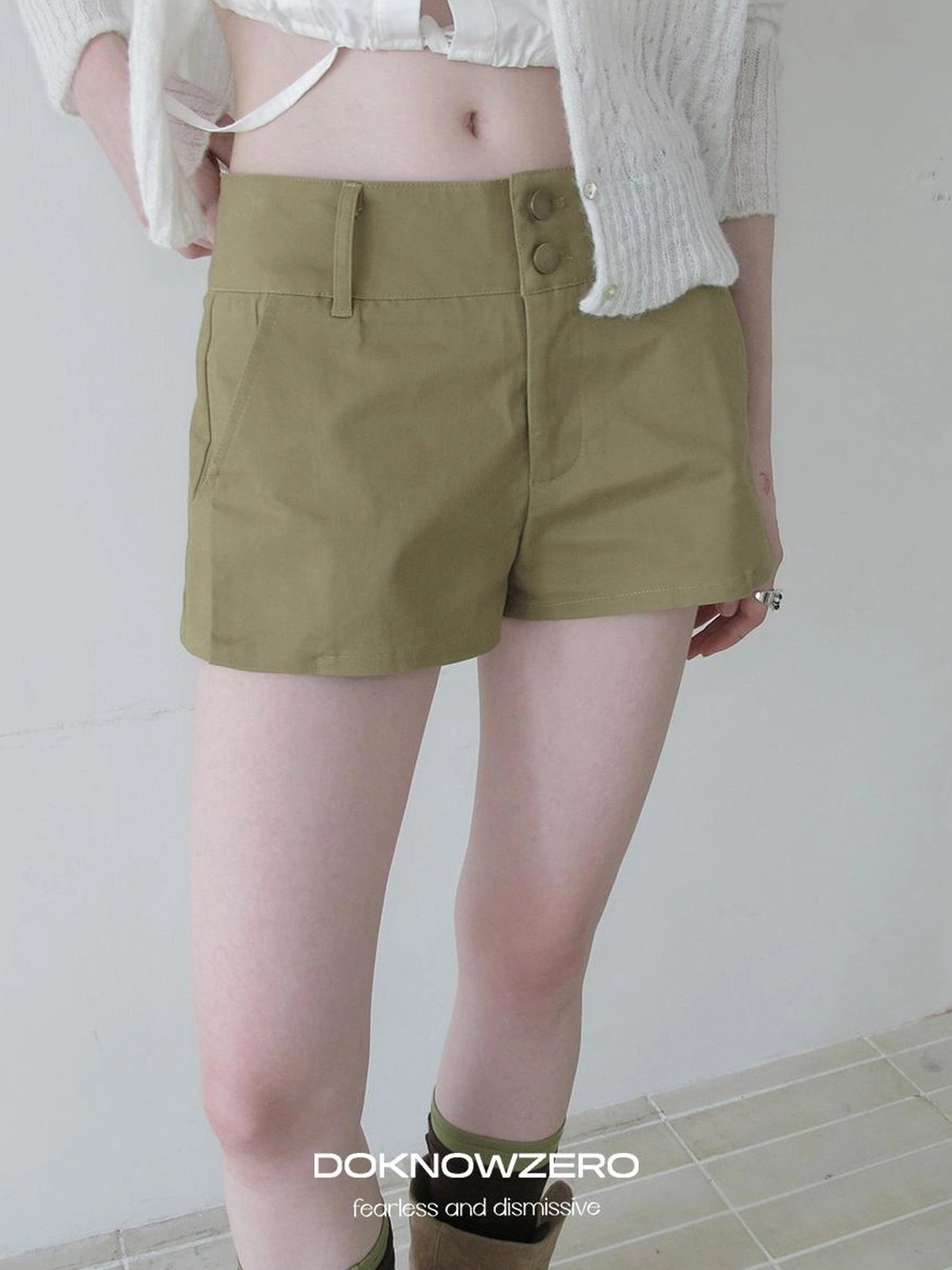DKZ OFFICIAL A Line Casual Shorts For Women